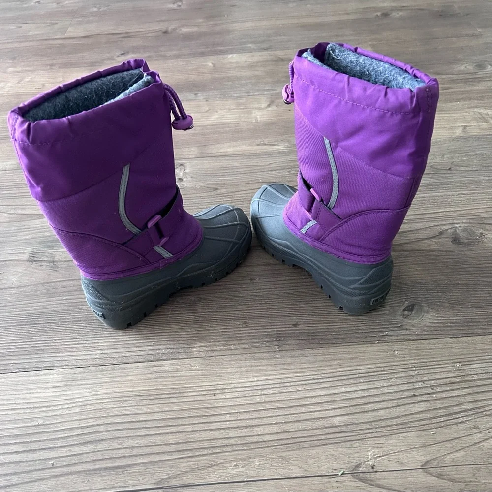 L.L.Bean Kids' girls Northwoods Boots in Bold Lilac waterproof Size 12